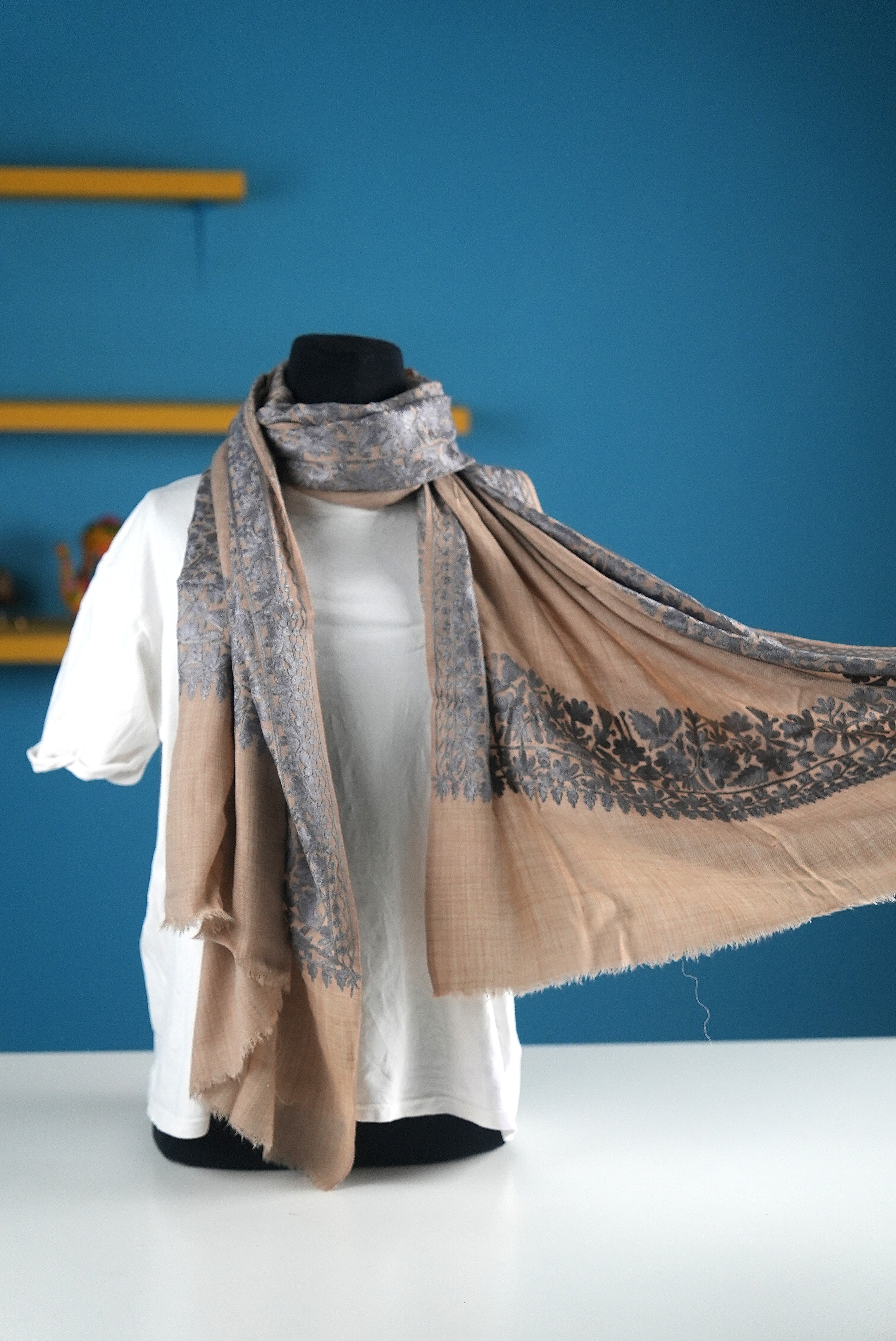 Elegant Patterned Wrap Scarf
