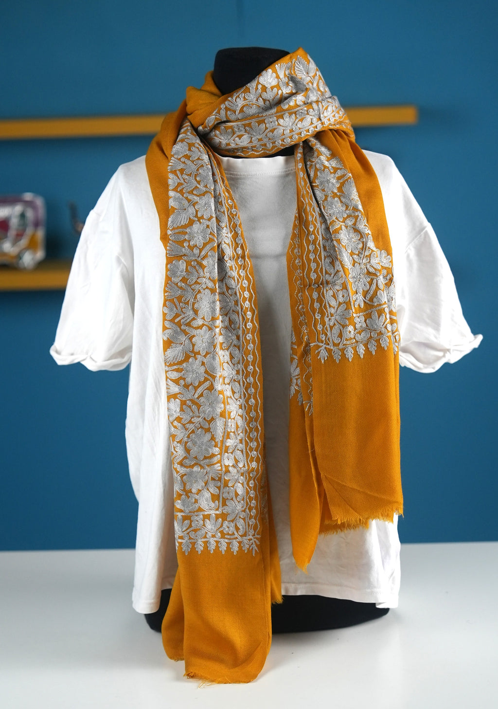 Elegant Patterned Wrap Scarf